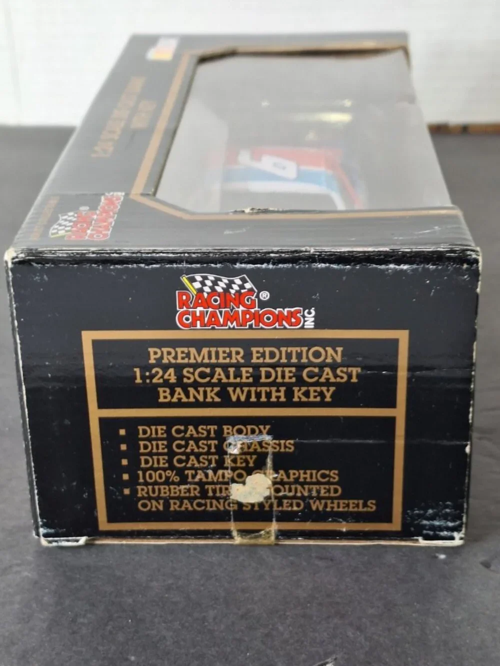 1994 1/24 Mark Martin Nascar #6 Valvoline NASCAR Stock Car Die Cast BANK - Picture 6 of 7